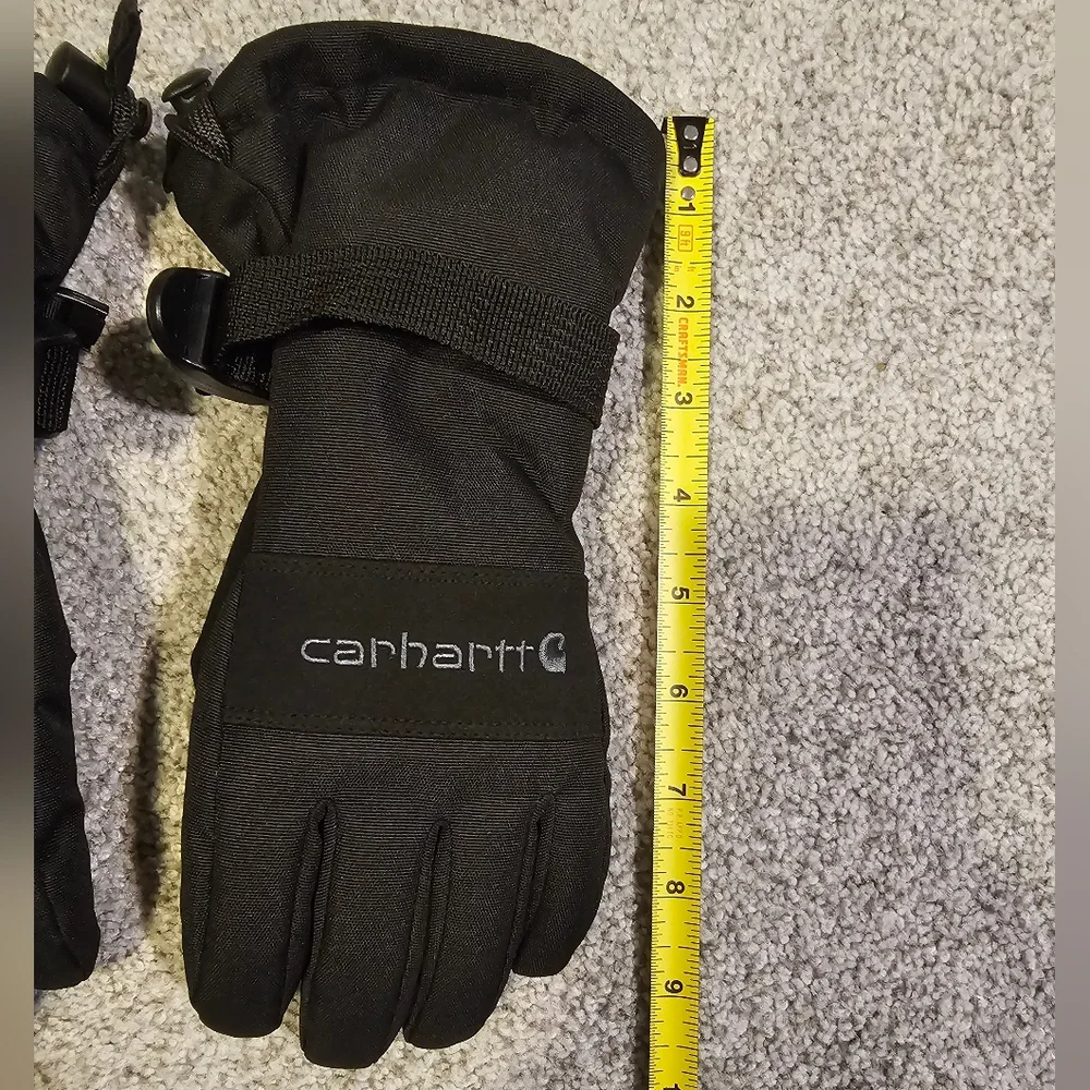 Carhartt Black Insulated Winter Gloves Kids